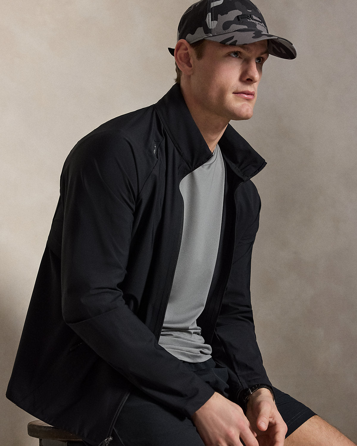 Performance Stretch Mesh Crewneck