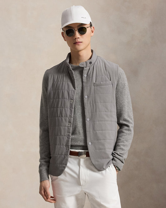 Quilted Mockneck Vest