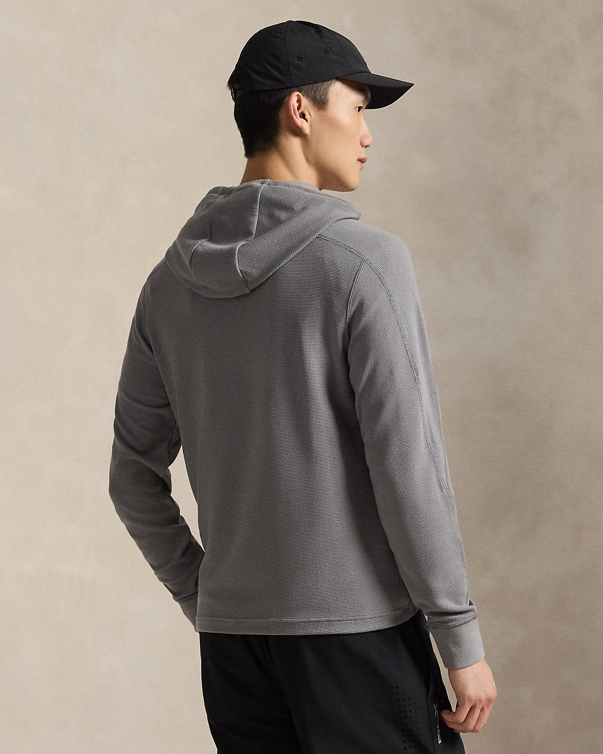 Performance Waffle-Knit Hoodie