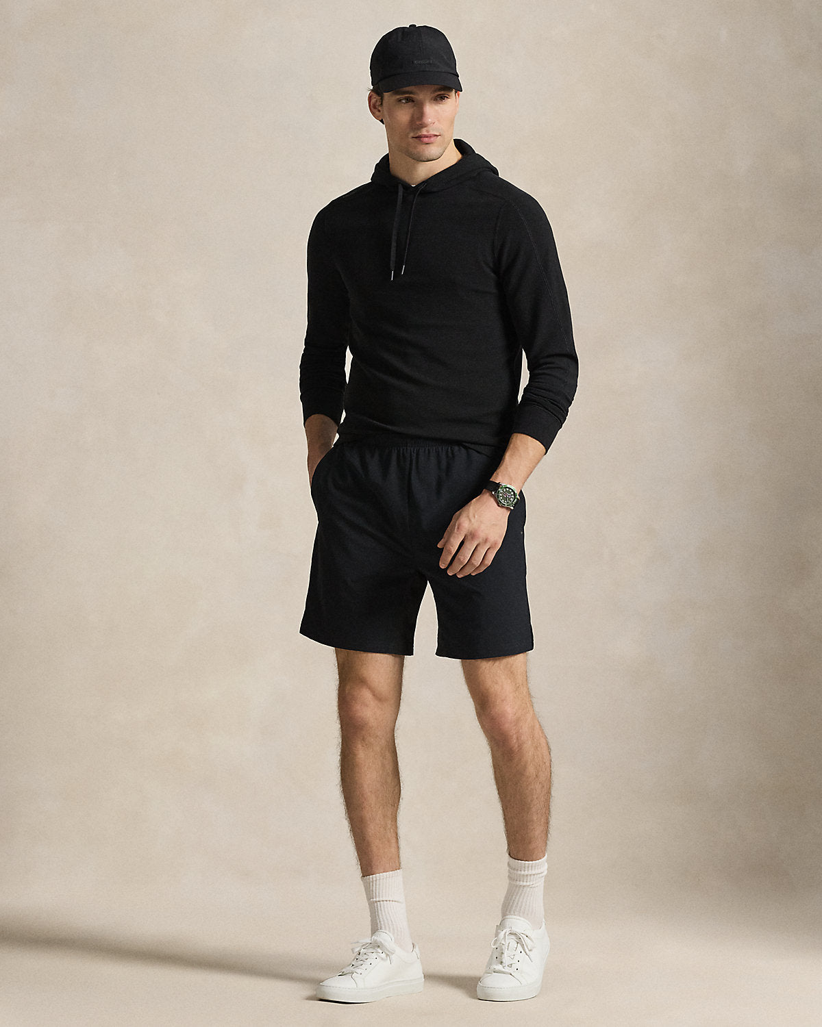 Performance Waffle-Knit Hoodie