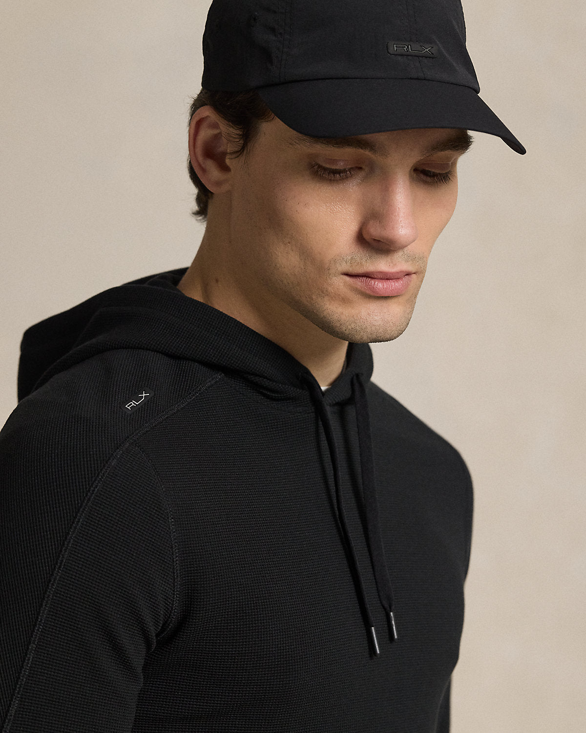 Performance Waffle-Knit Hoodie