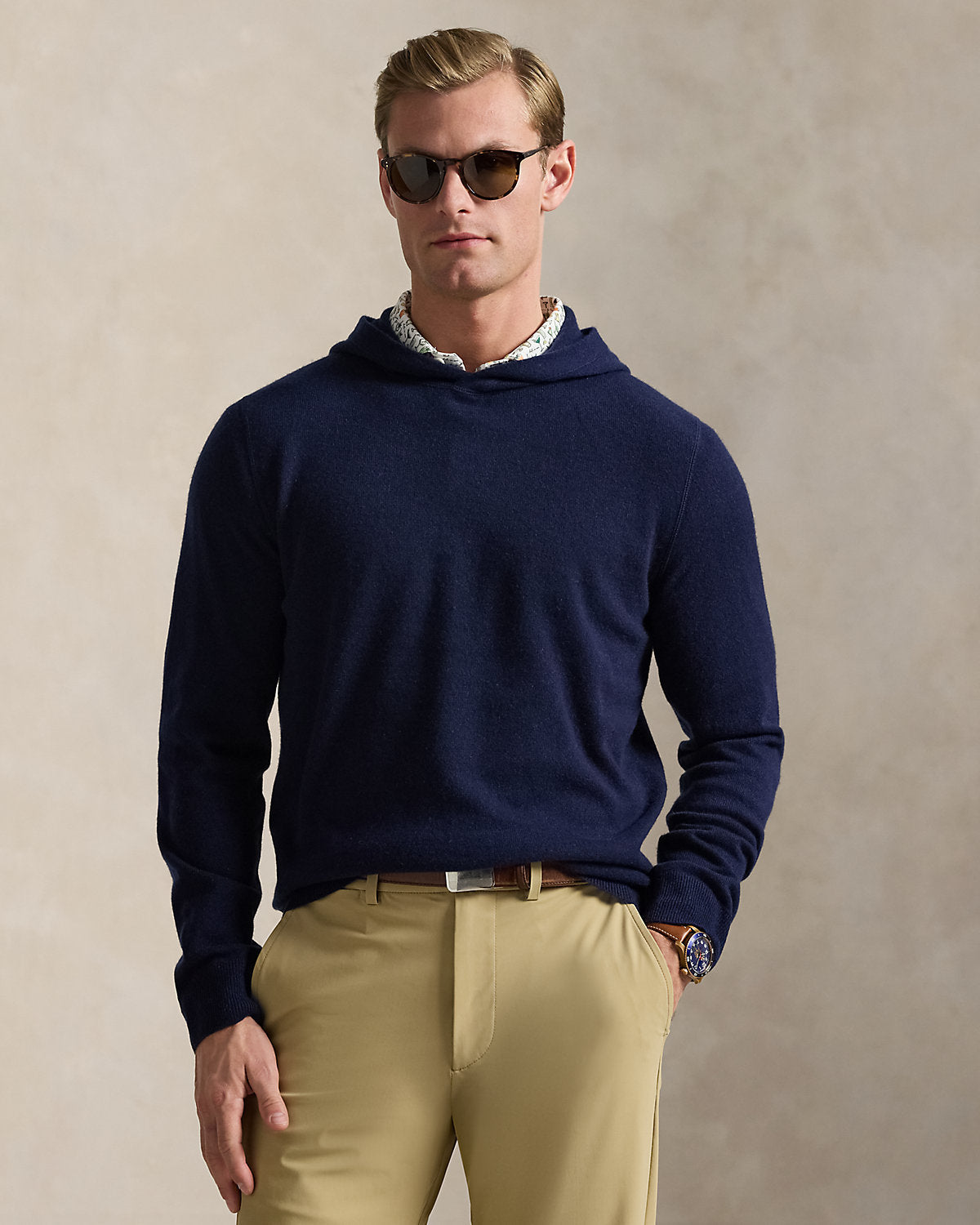 Washable Cashmere Hooded Sweater