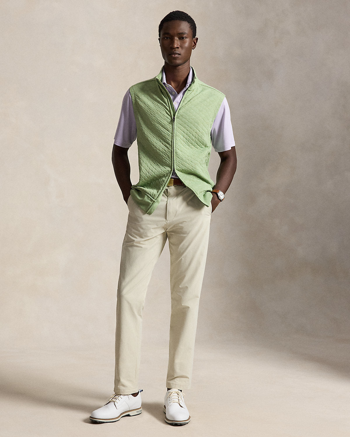 Quilted Double-Knit Vest