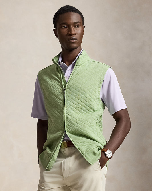 Quilted Double-Knit Vest