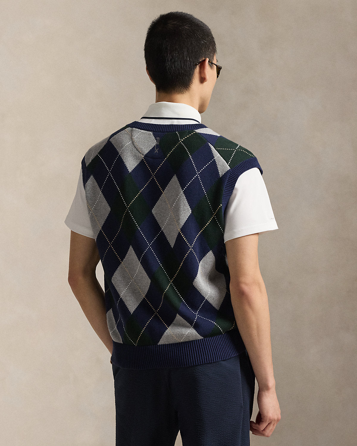 Big Fit Performance Argyle Sweater Vest