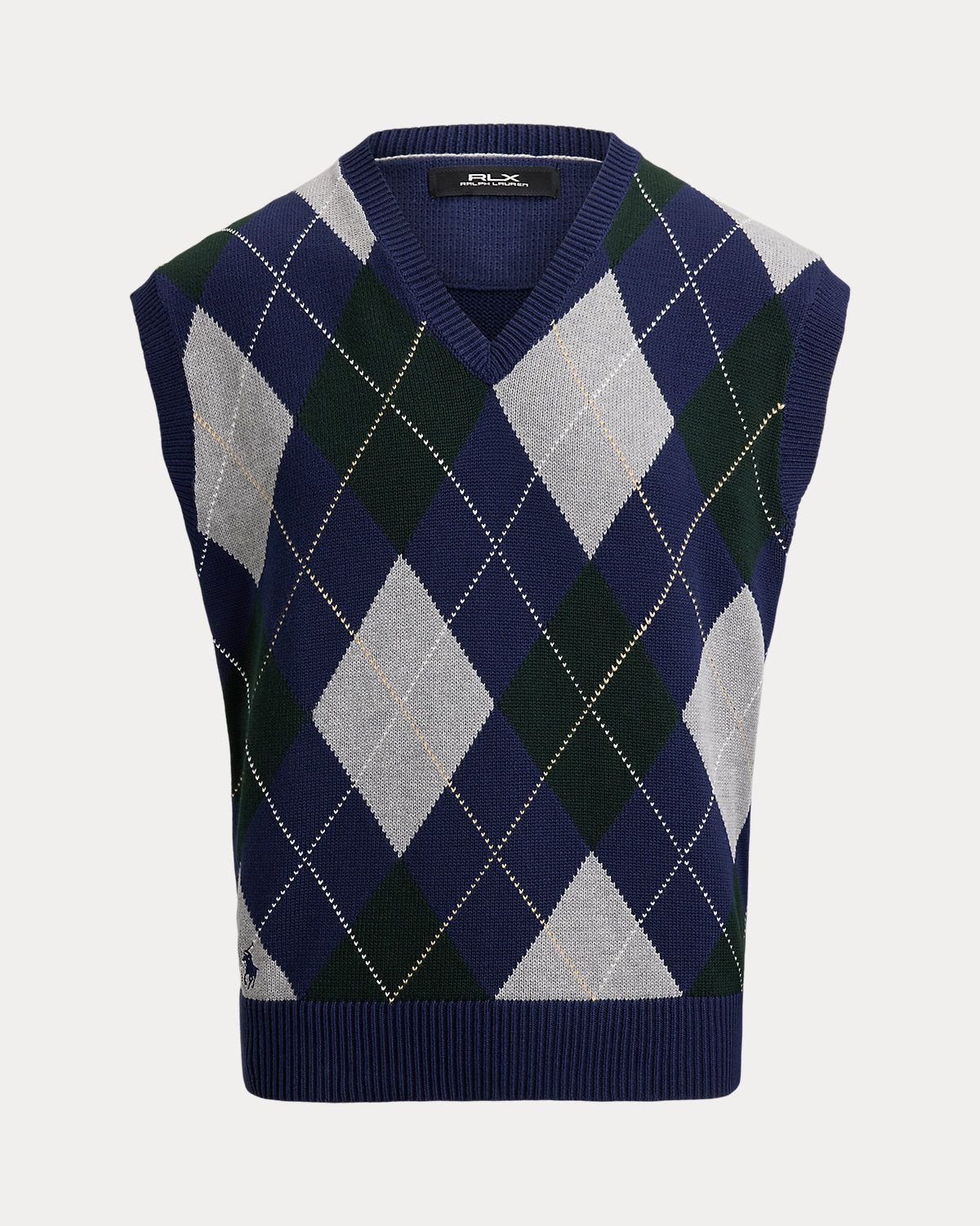 Big Fit Performance Argyle Sweater Vest