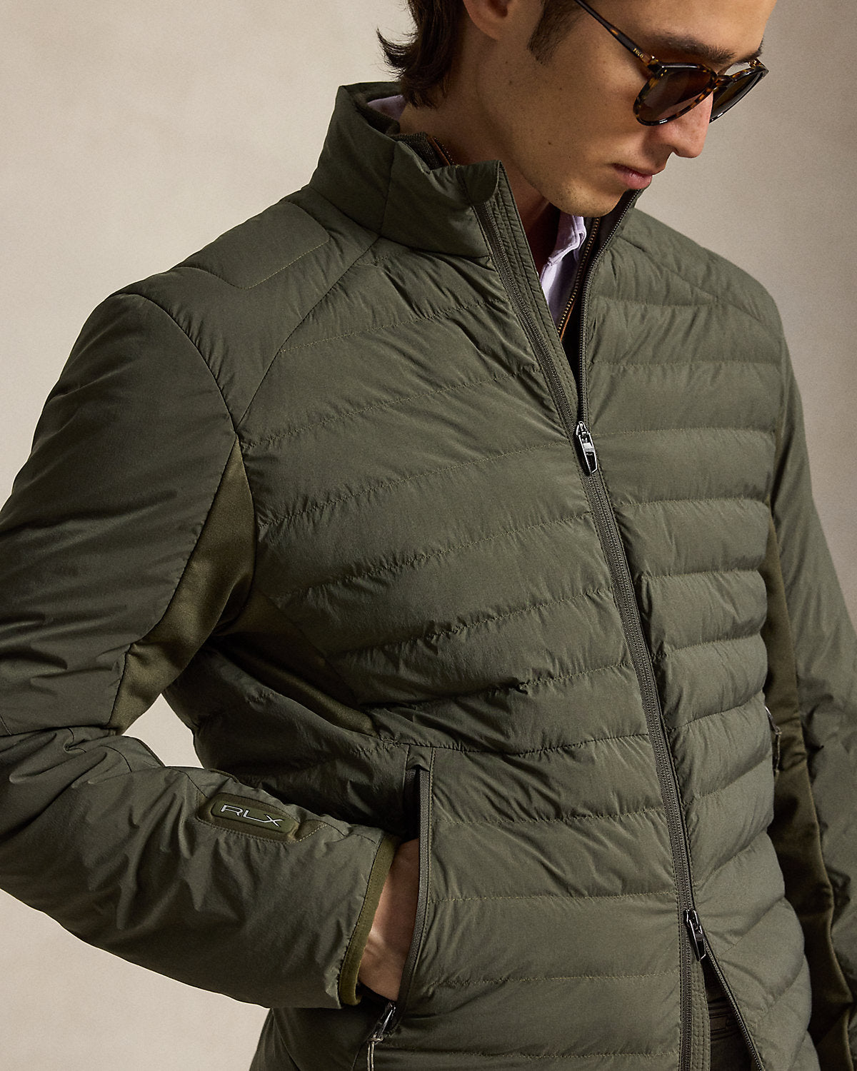 Quilted Mockneck Jacket