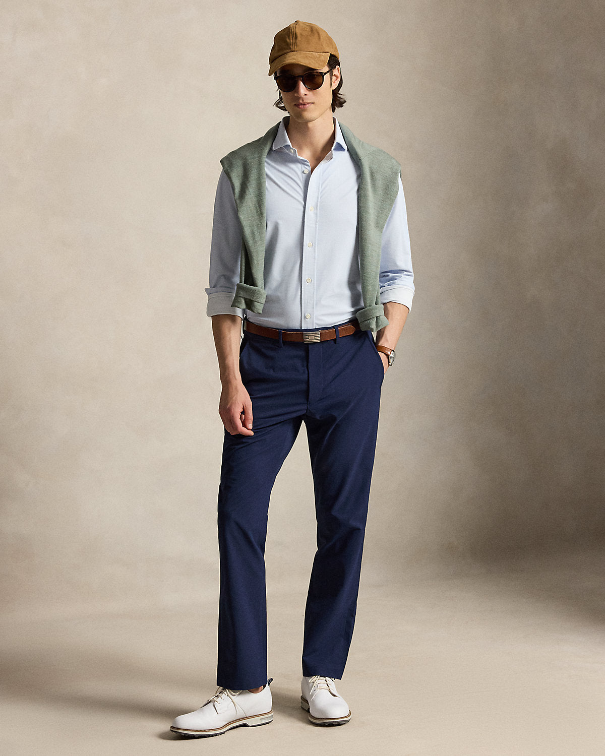 Classic Fit Glen Plaid Performance Shirt