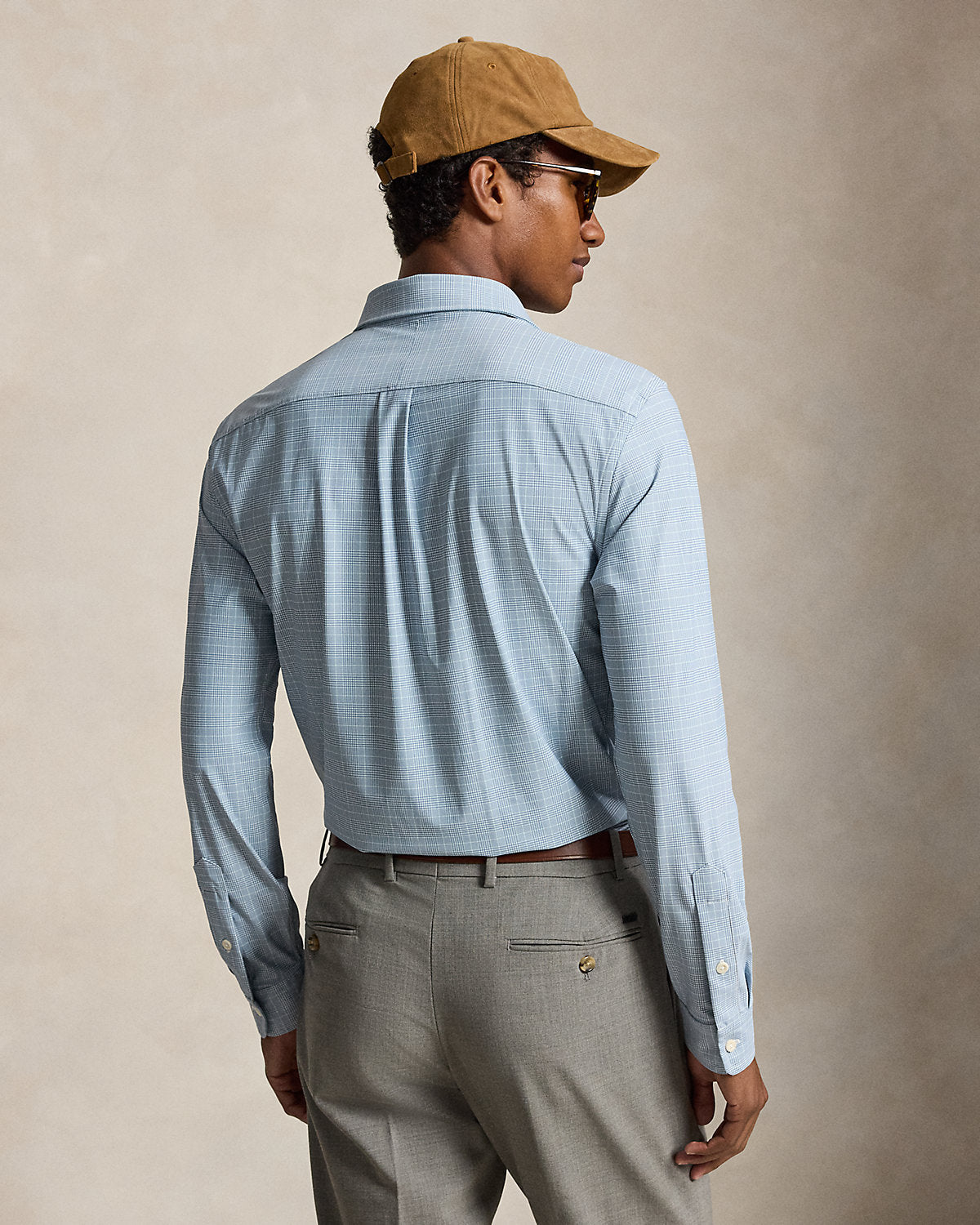 Classic Fit Glen Plaid Performance Shirt
