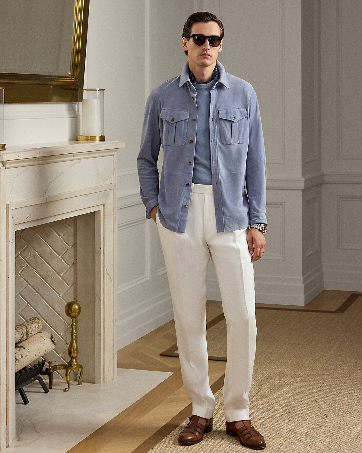 Suede Overshirt