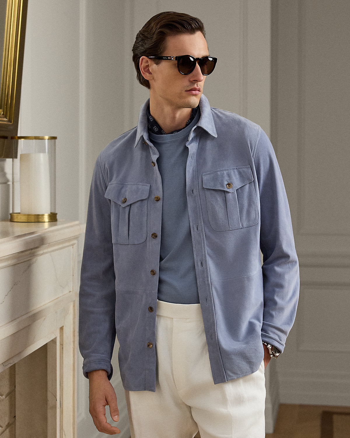 Suede Overshirt