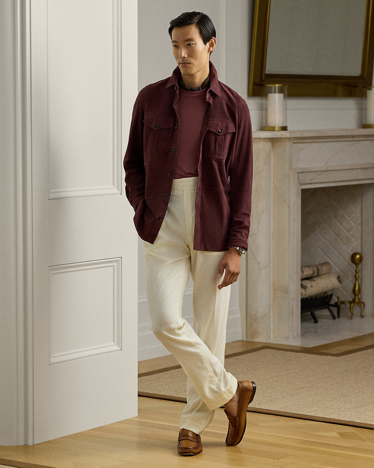 Suede Overshirt