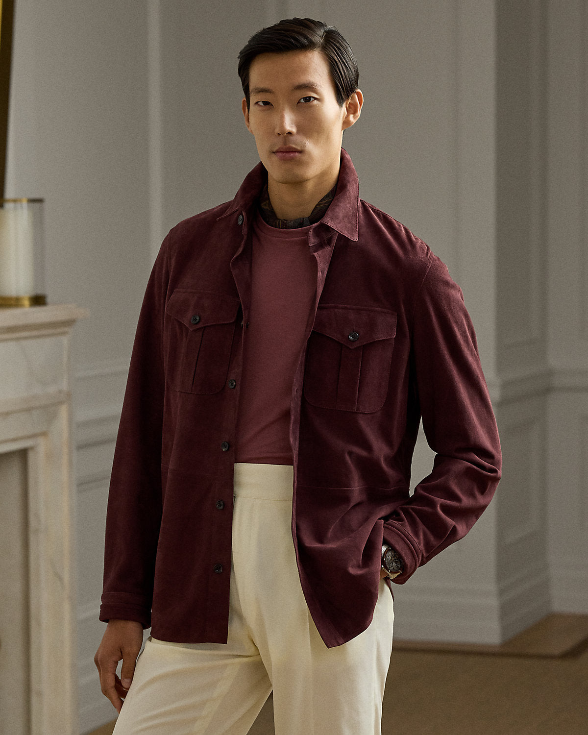 Suede Overshirt