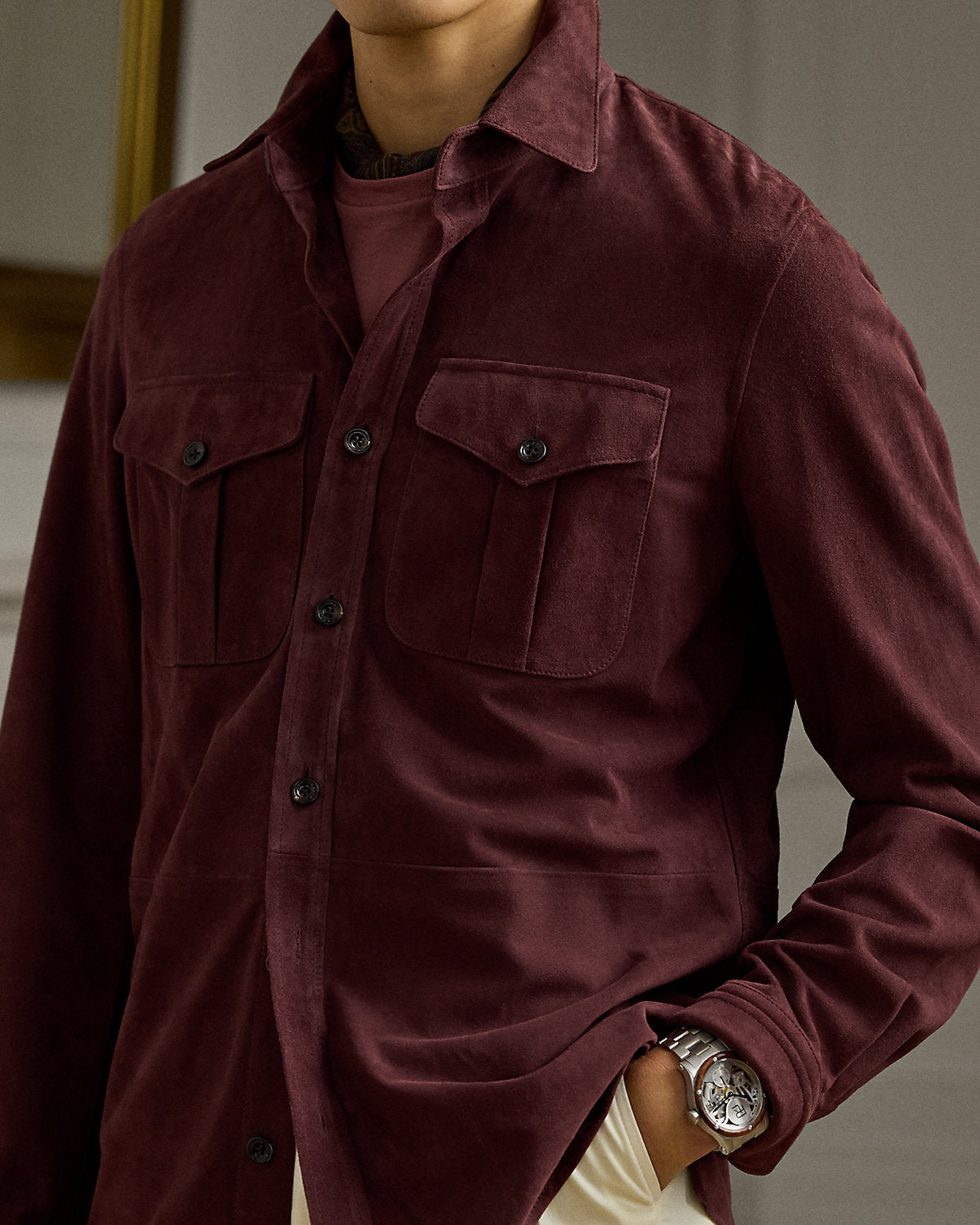 Suede Overshirt