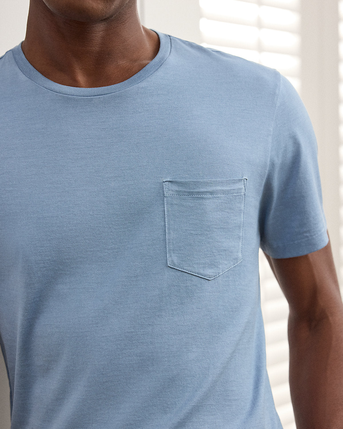 Garment-Dyed Jersey Pocket T-Shirt