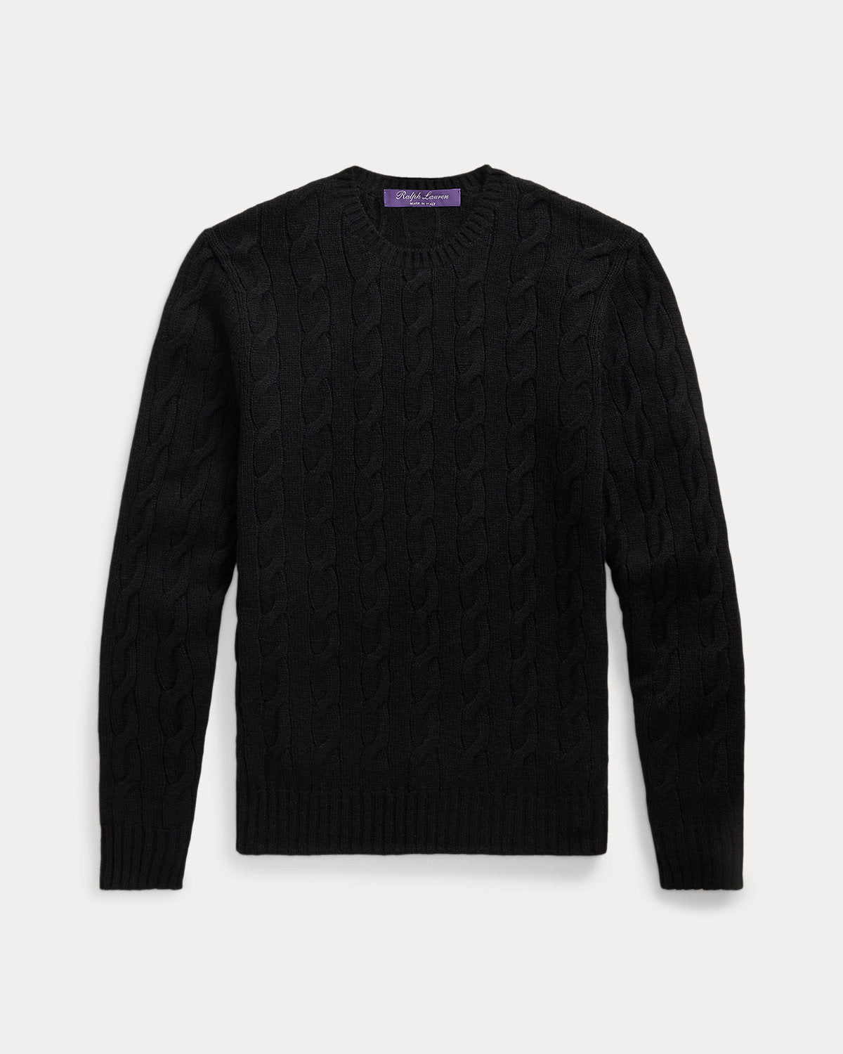 Men's Cable-Knit Cashmere Sweater