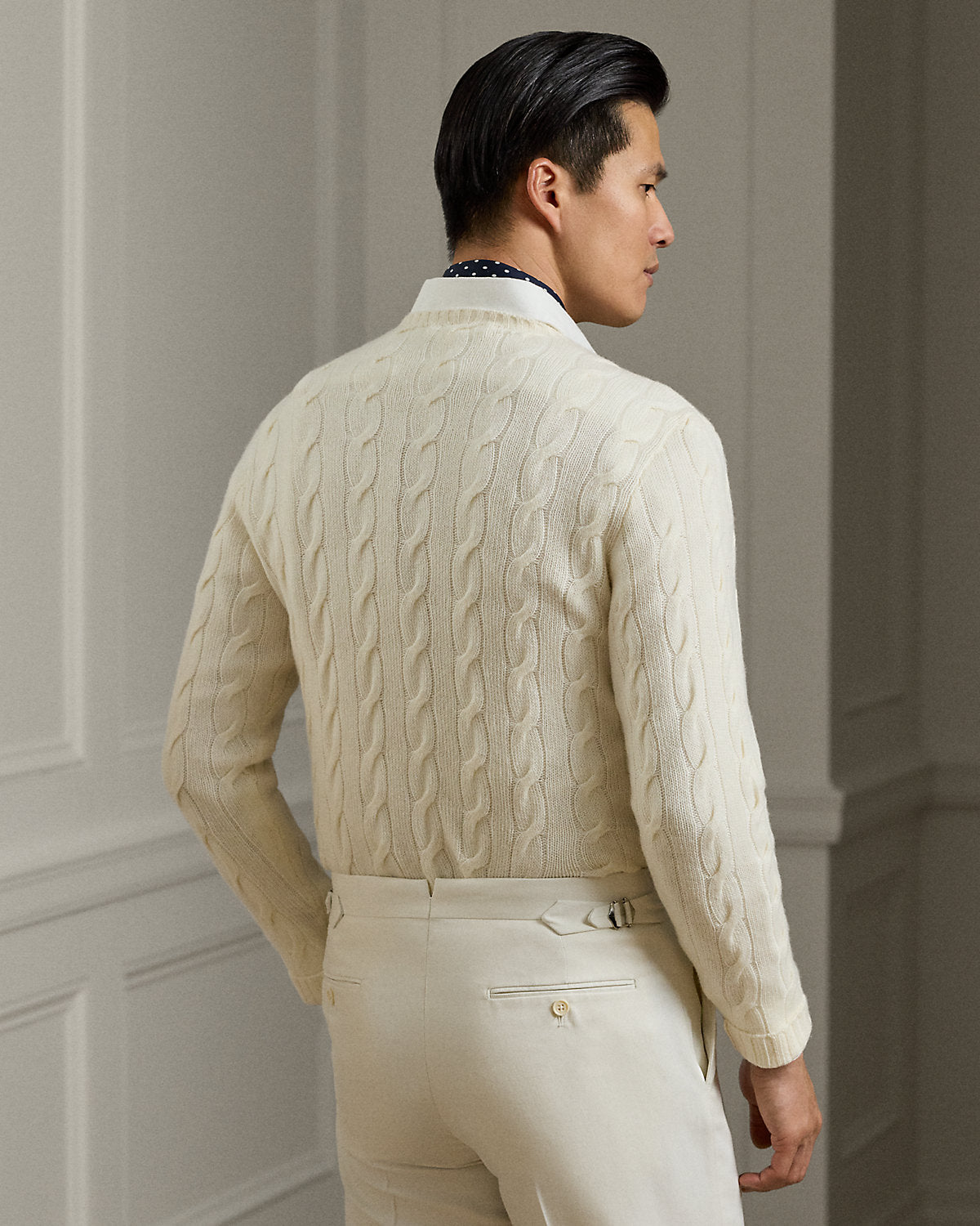 Men's Cable-Knit Cashmere Sweater