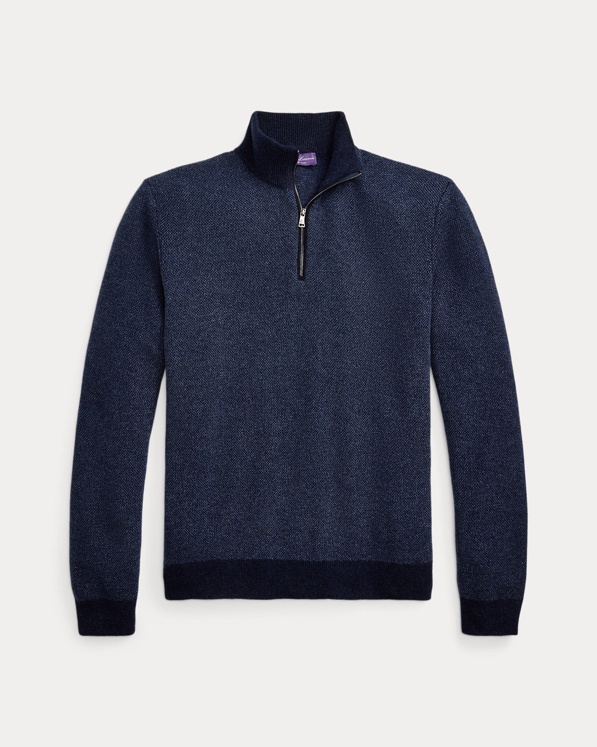 Birdseye Cashmere Quarter-Zip Sweater