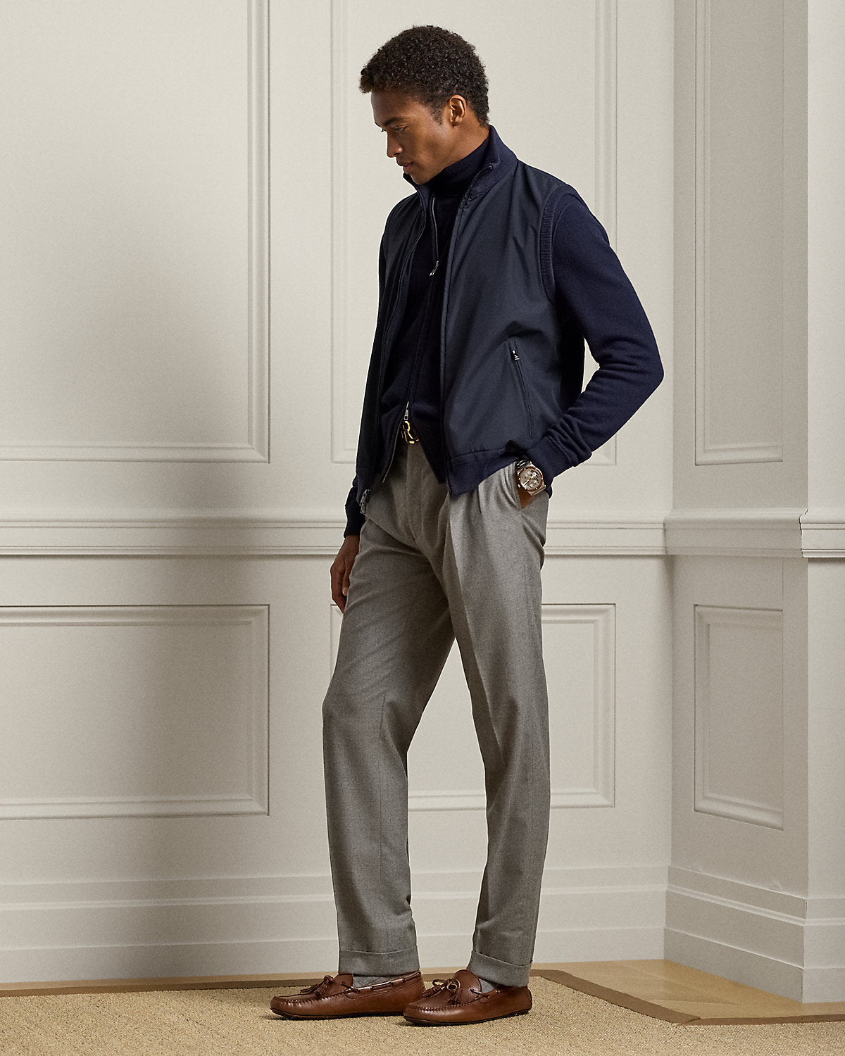 Hybrid Full-Zip Sweater Vest