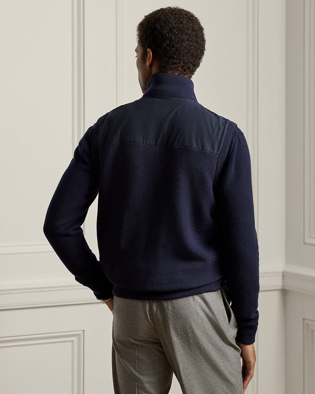 Hybrid Full-Zip Sweater Vest