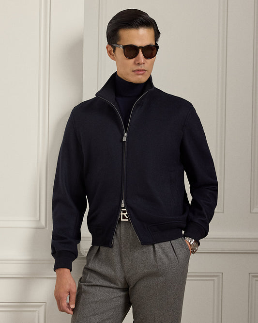 Felton Cashmere-Blend Flight Jacket