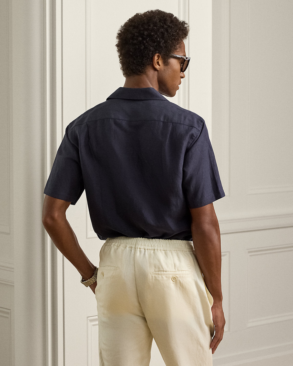 Silk-Linen Camp Shirt