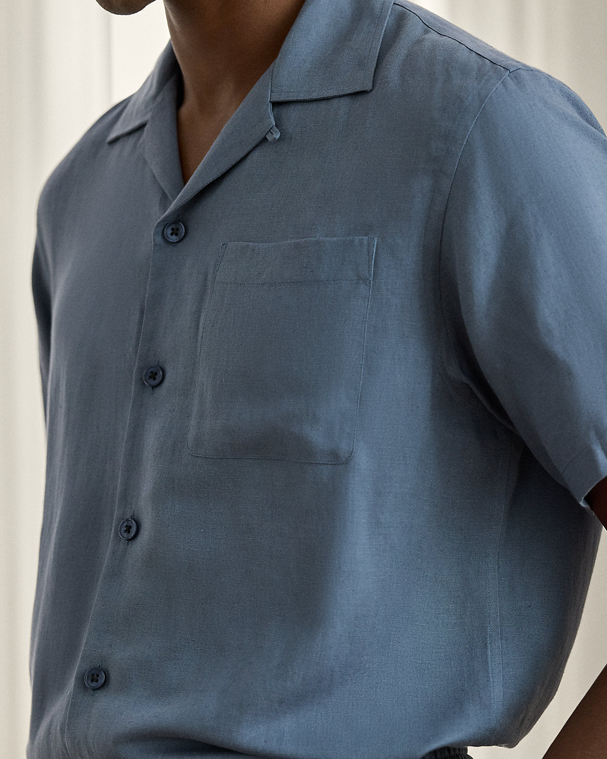 Silk-Linen Camp Shirt