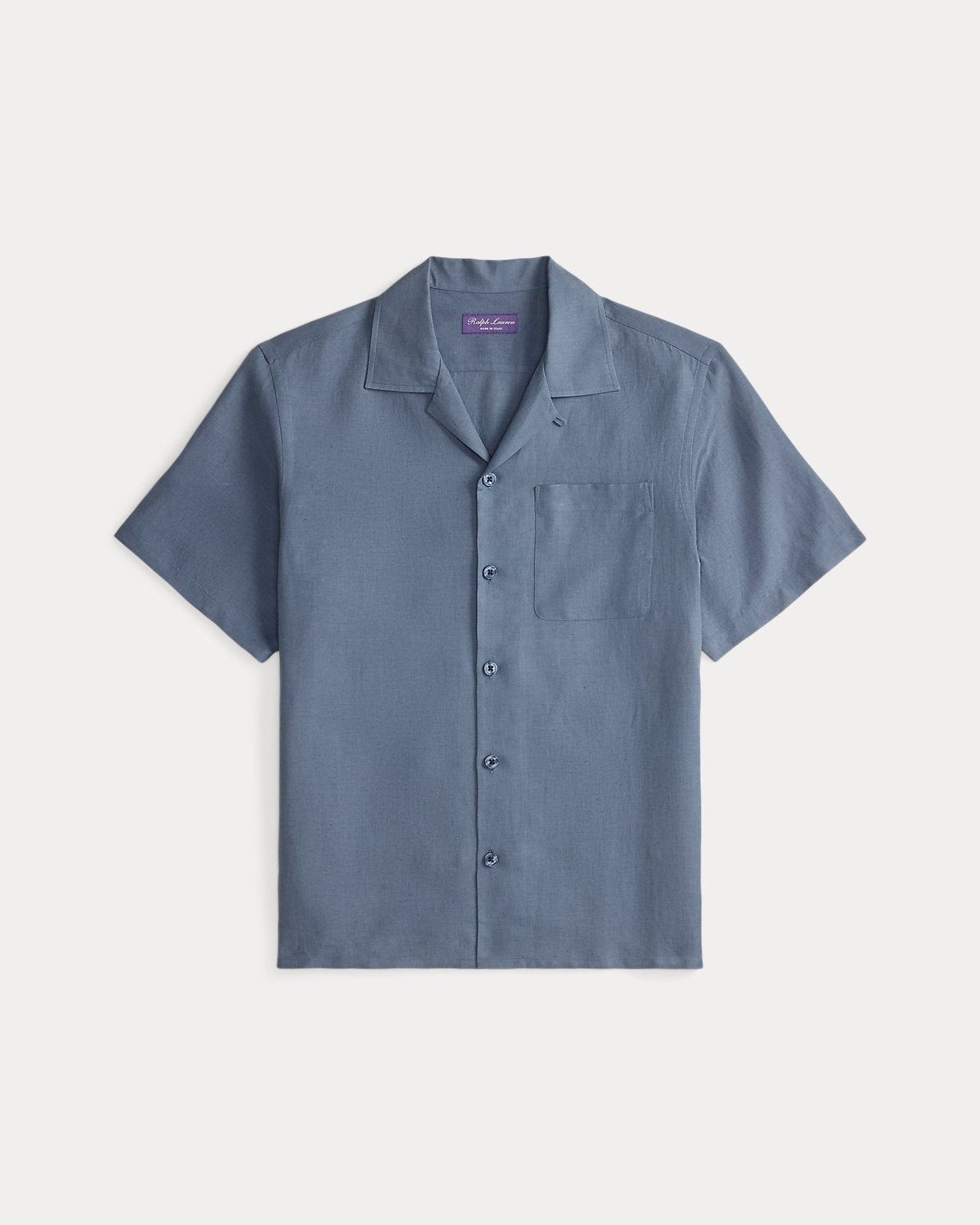 Silk-Linen Camp Shirt