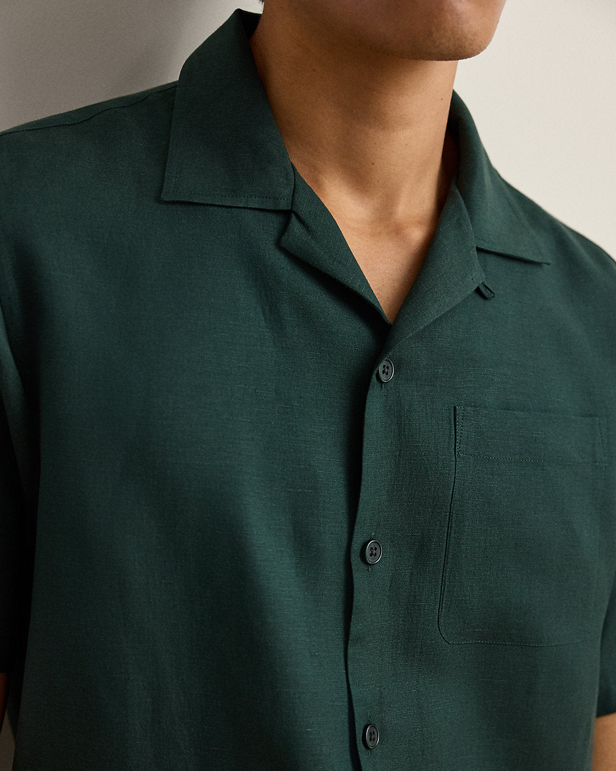 Silk-Linen Camp Shirt