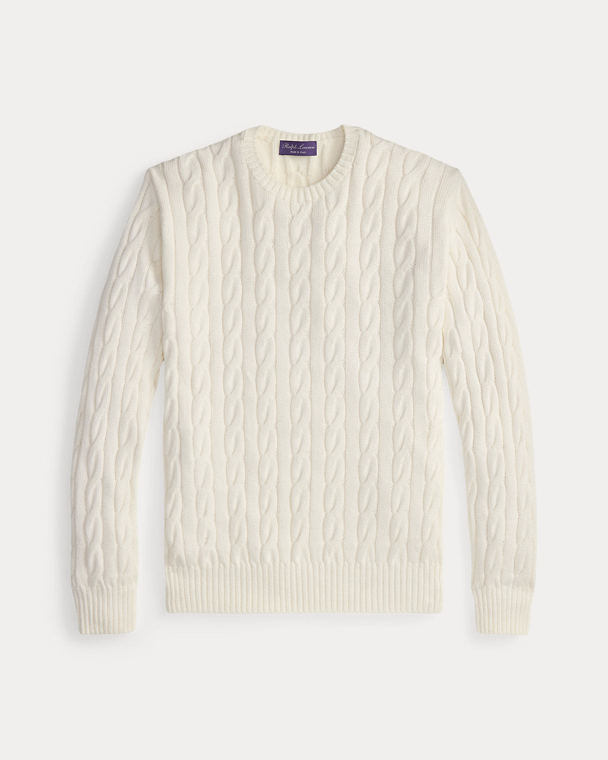 Cable-Knit Cotton-Silk Sweater