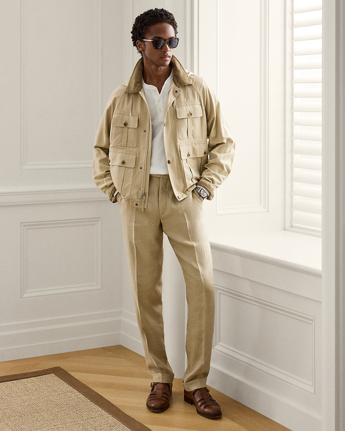 Silk Four-Pocket Jacket