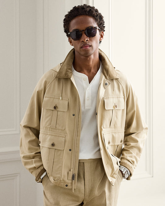 Silk Four-Pocket Jacket