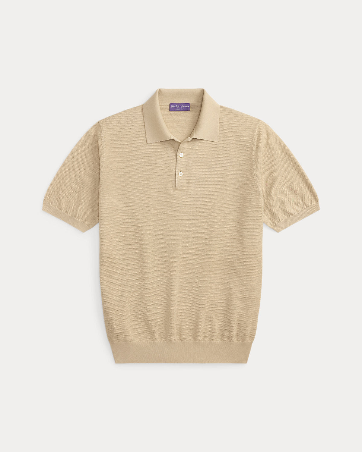 Silk-Blend Polo Sweater