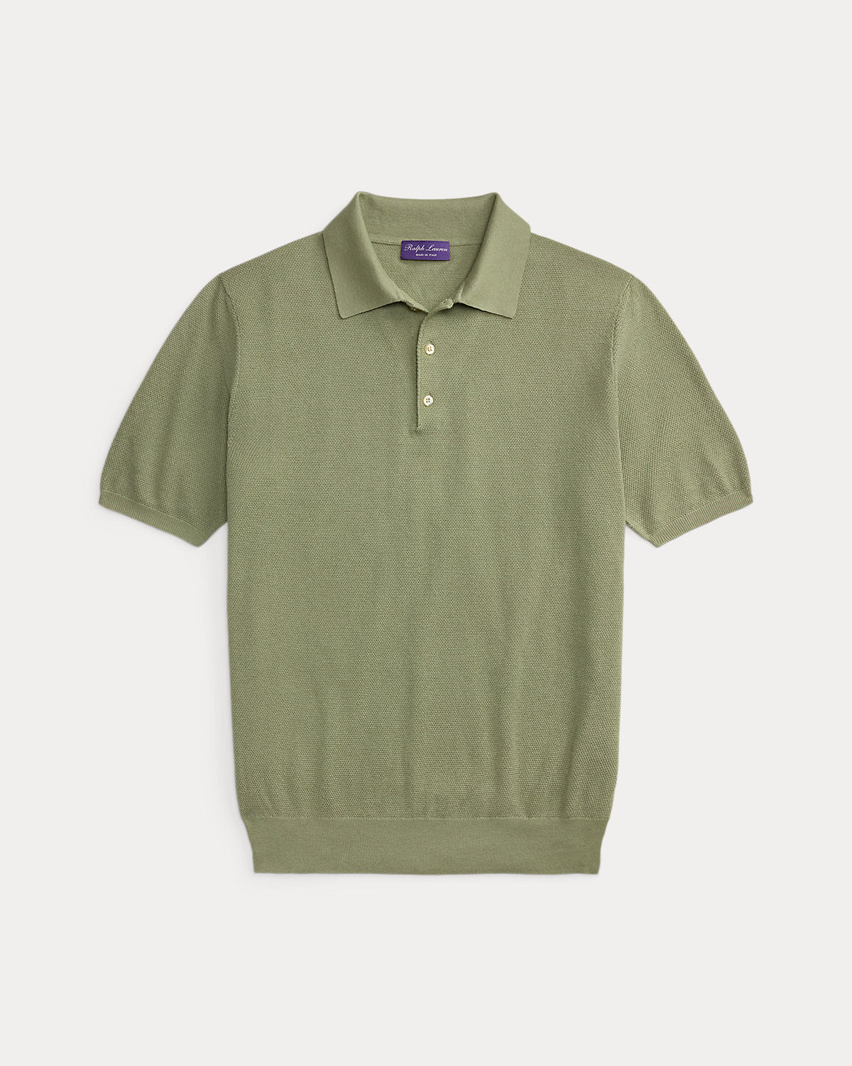 Silk-Blend Polo Sweater