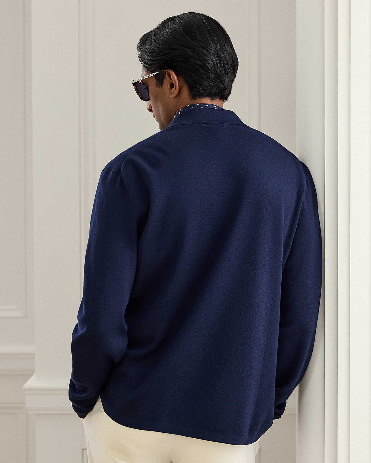 Wool Polo Cardigan