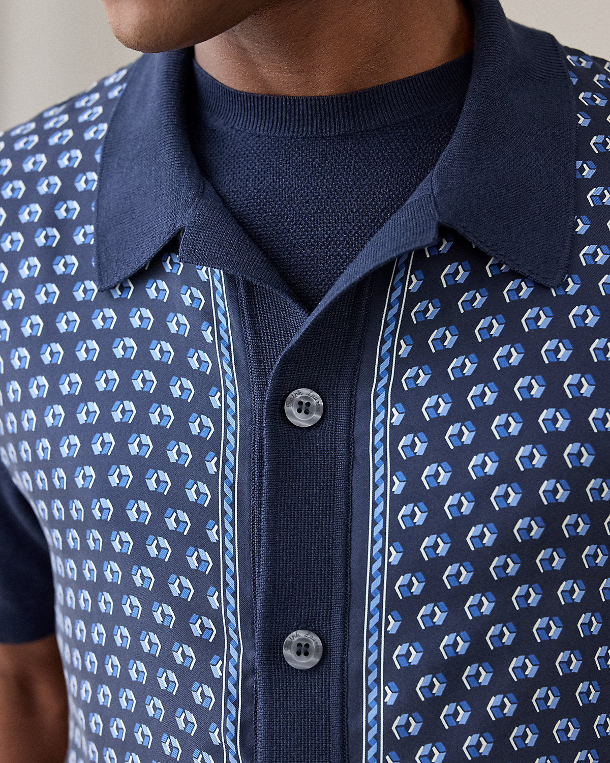 Silk-Cotton Short-Sleeve Cardigan