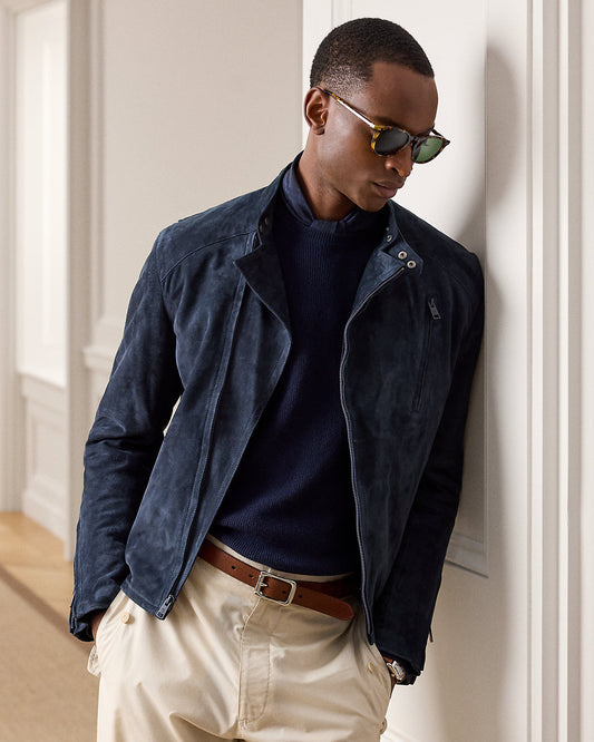 Suede Moto Jacket