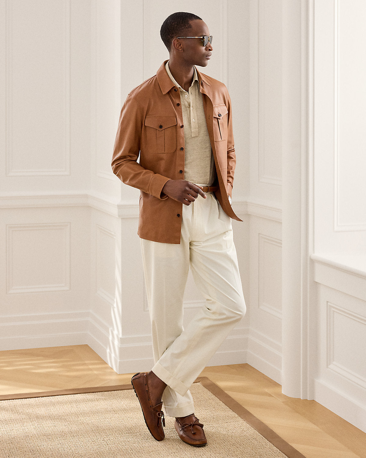Leather Overshirt