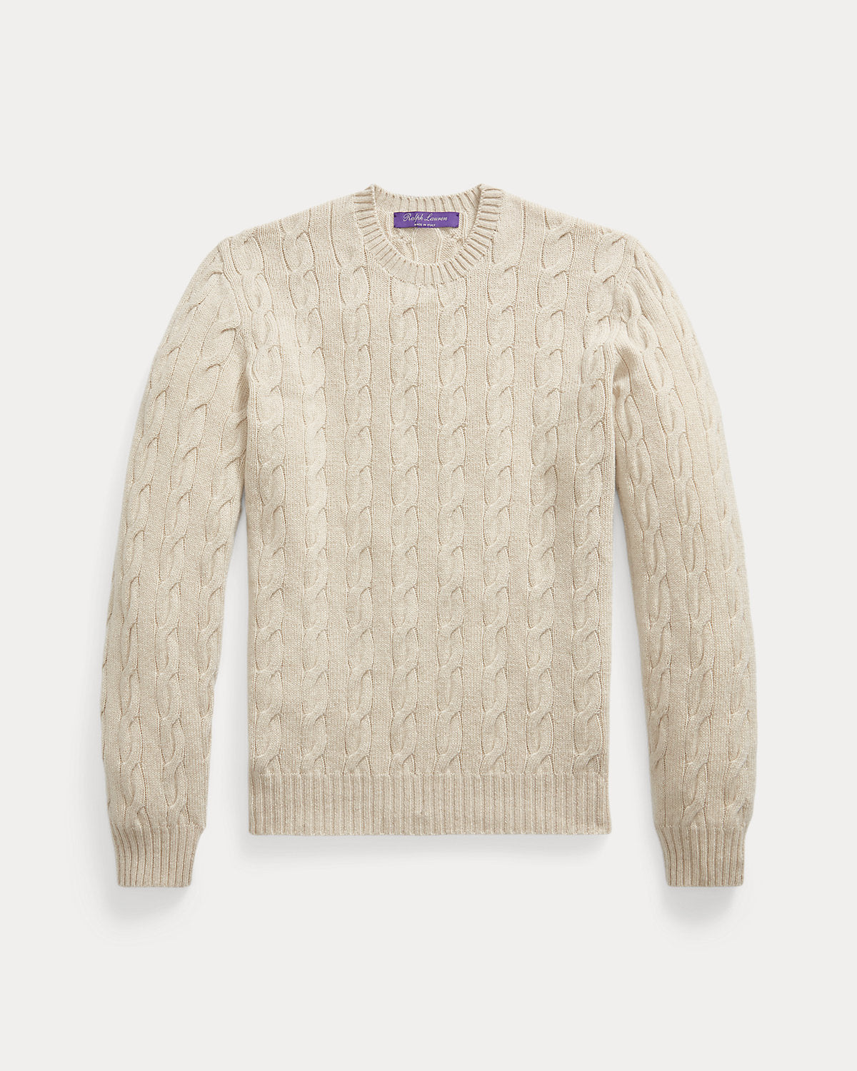 Men's Cable-Knit Cashmere Sweater