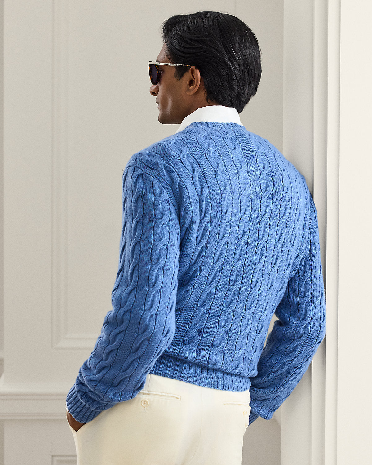 Men's Cable-Knit Cashmere Sweater