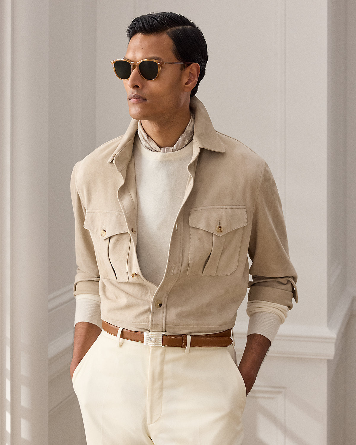 Suede Overshirt