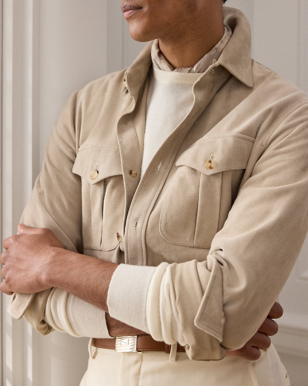 Suede Overshirt