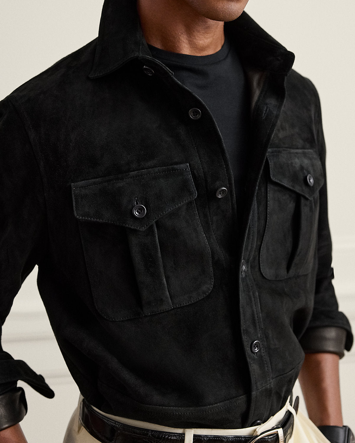 Suede Overshirt