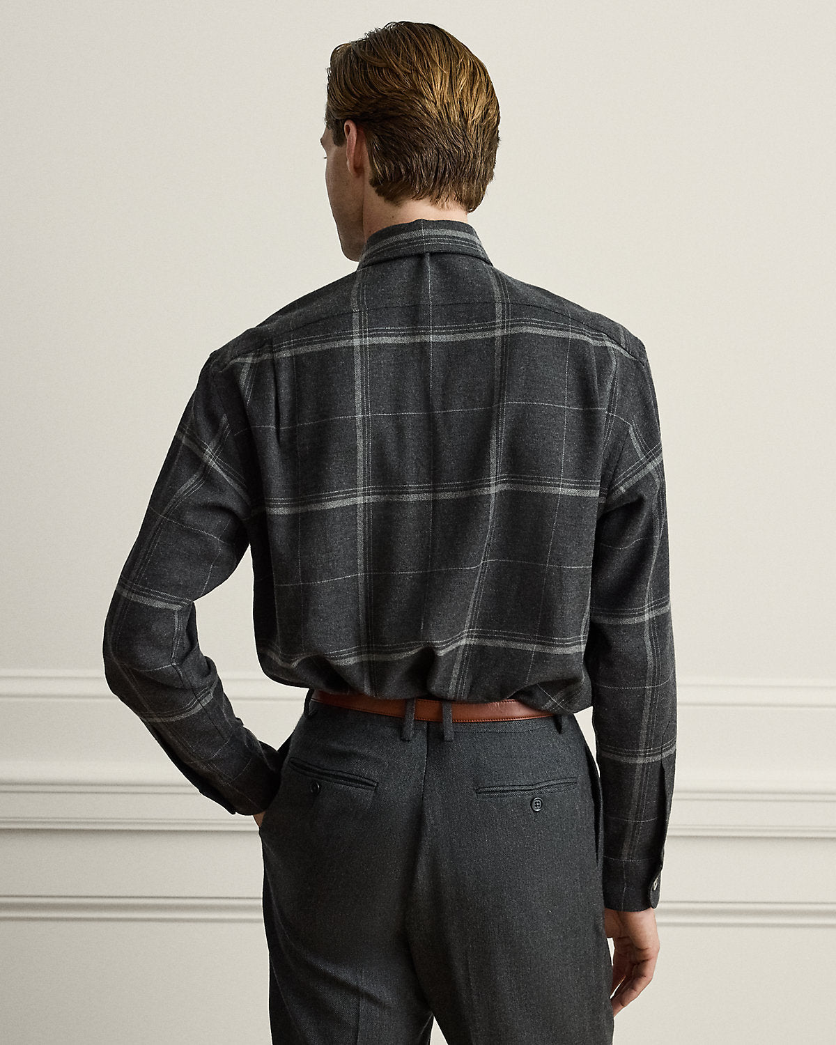 Plaid Brushed Camp Shirt