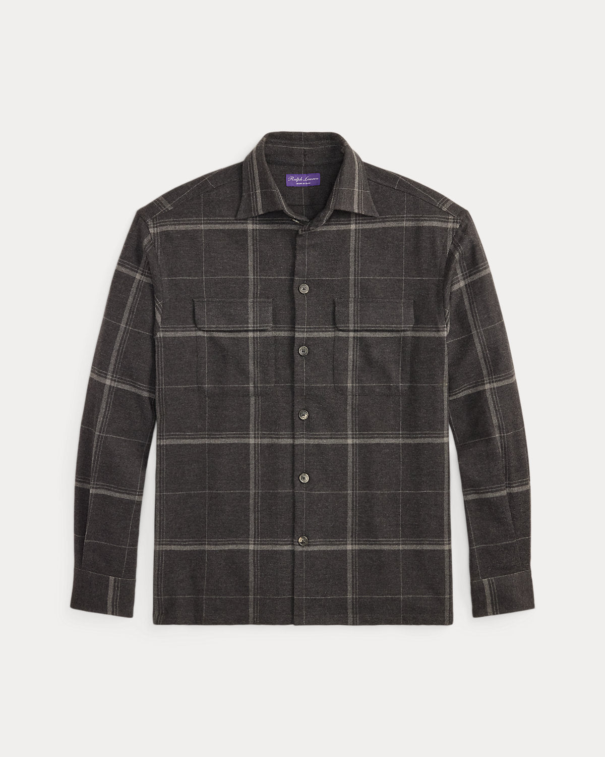 Plaid Brushed Camp Shirt