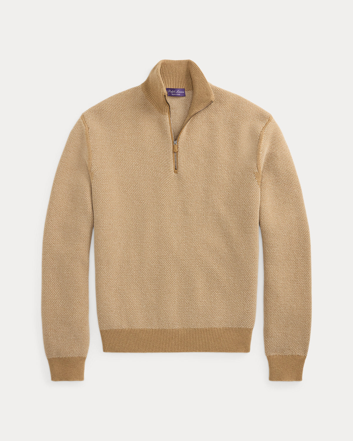 Birdseye-Knit Cashmere Sweater