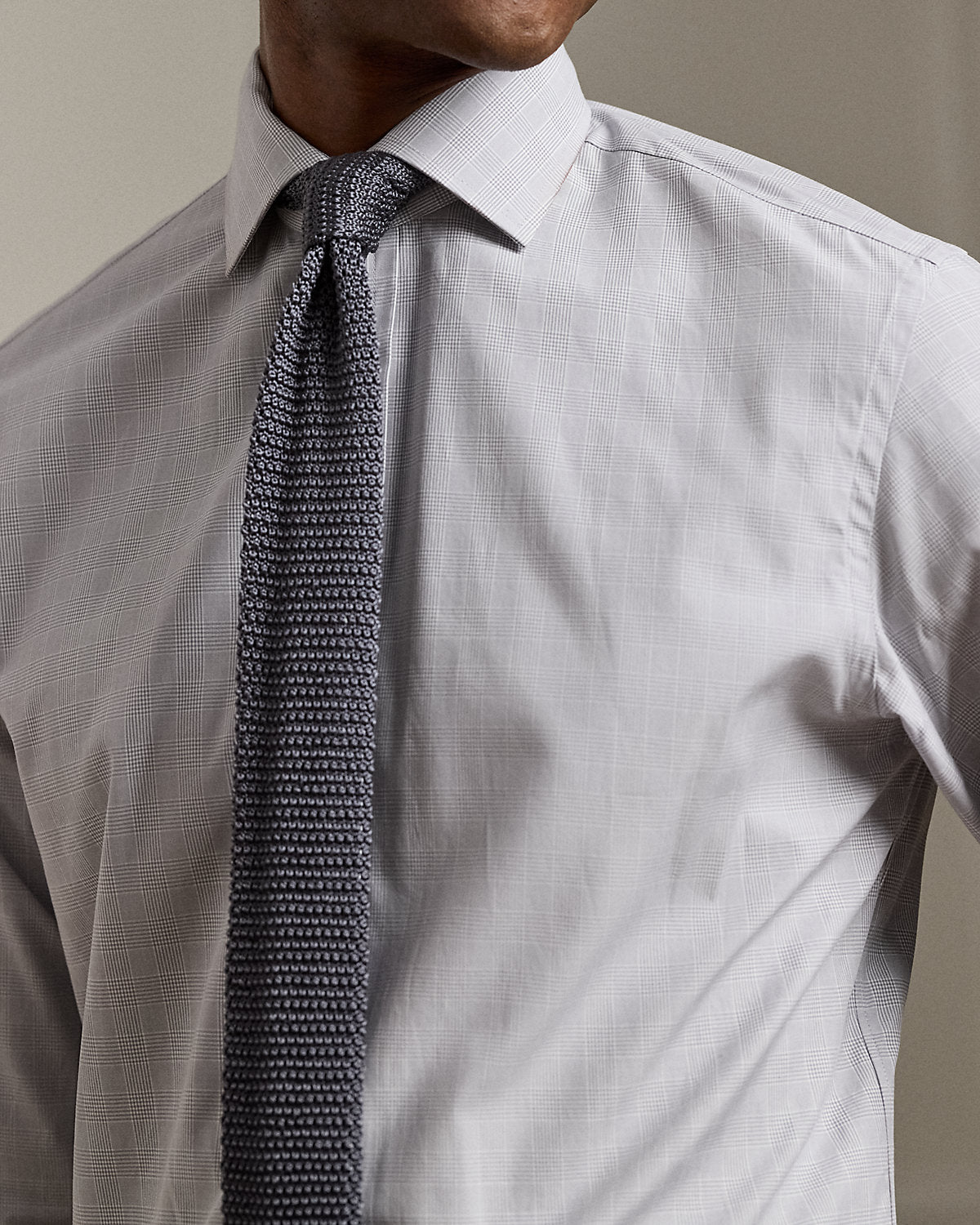 Mini-Glen Check Twill Shirt