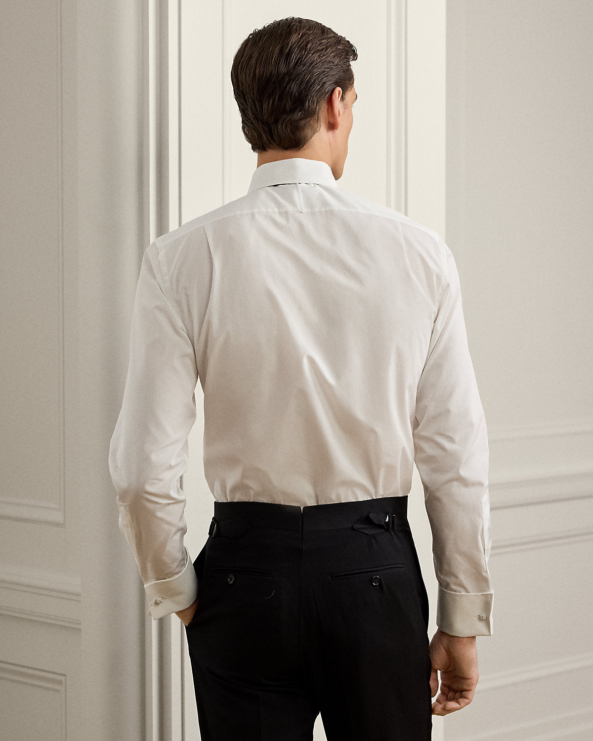 Piqu¨¦-Bib French Cuff Tuxedo Shirt