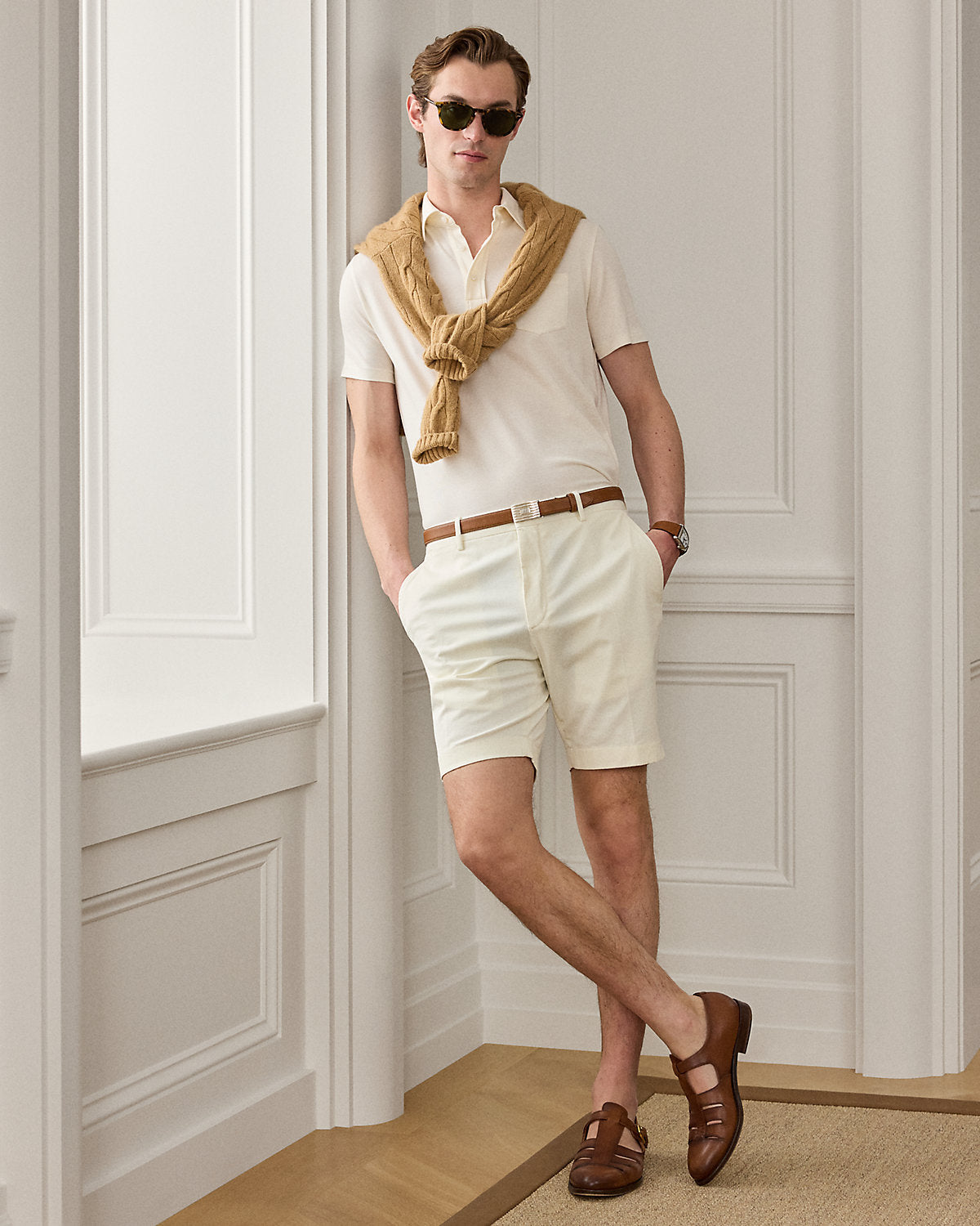 Hand-Tailored Stretch Chino Short