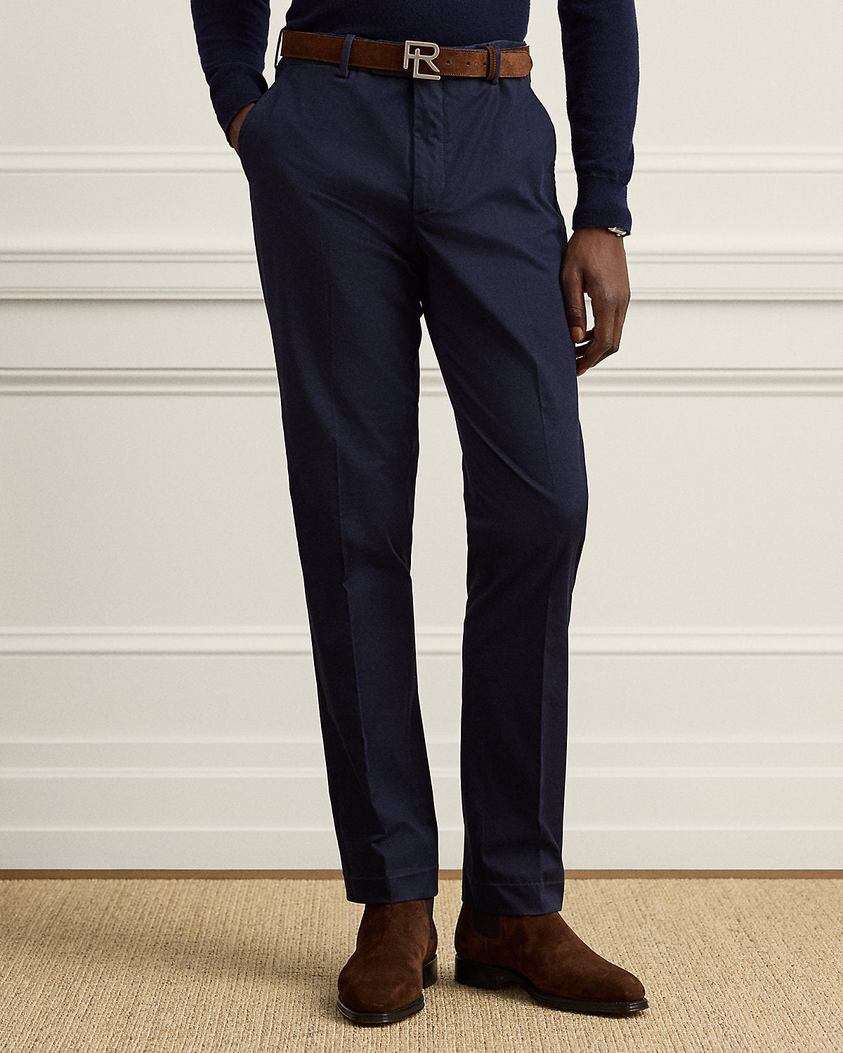 Hand-Tailored Stretch Chino Trouser
